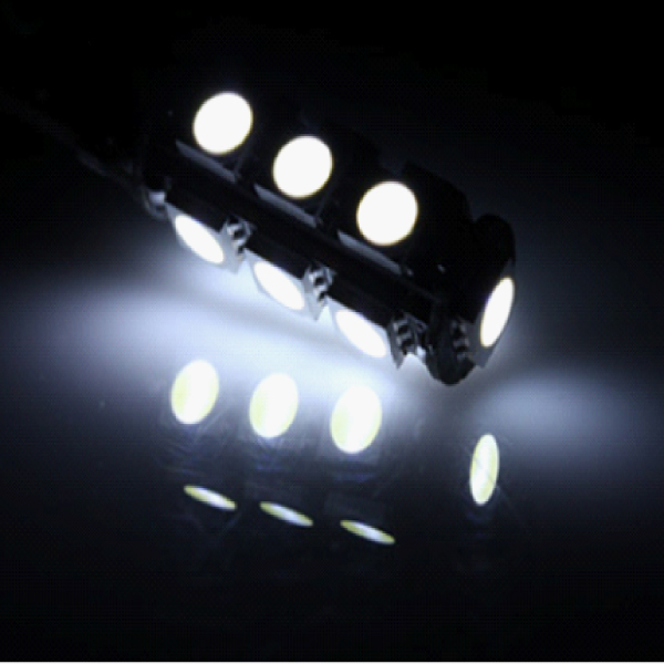 Jtech 2 x T10 13 SMD LED CANBUS Error Free Light Bulb 906 912 921