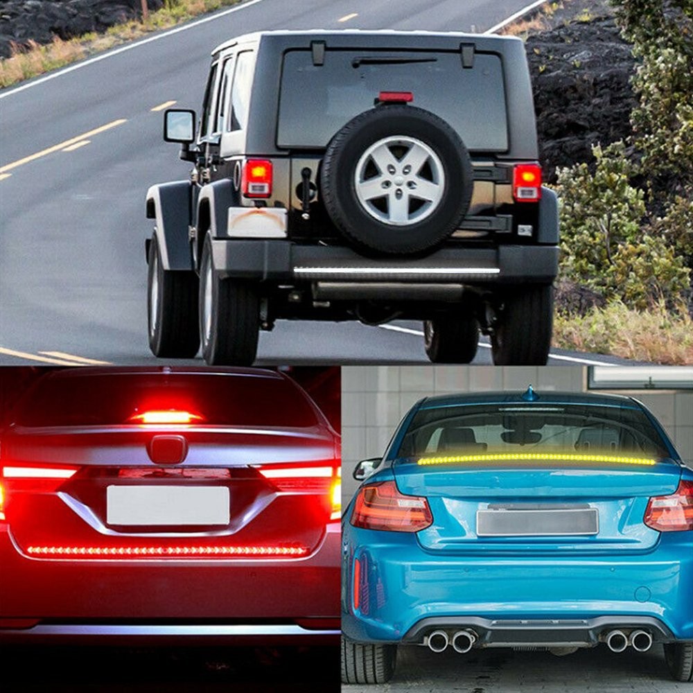 60″ 3-Row LED 432 Truck Tailgate Light Strip Reverse Bar Brake Signal Tail Lamp