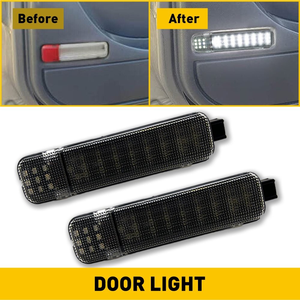 Pair LED Interior Door Panel Door Courtesy Lights For Lamp Chevrolet GMC Hummer