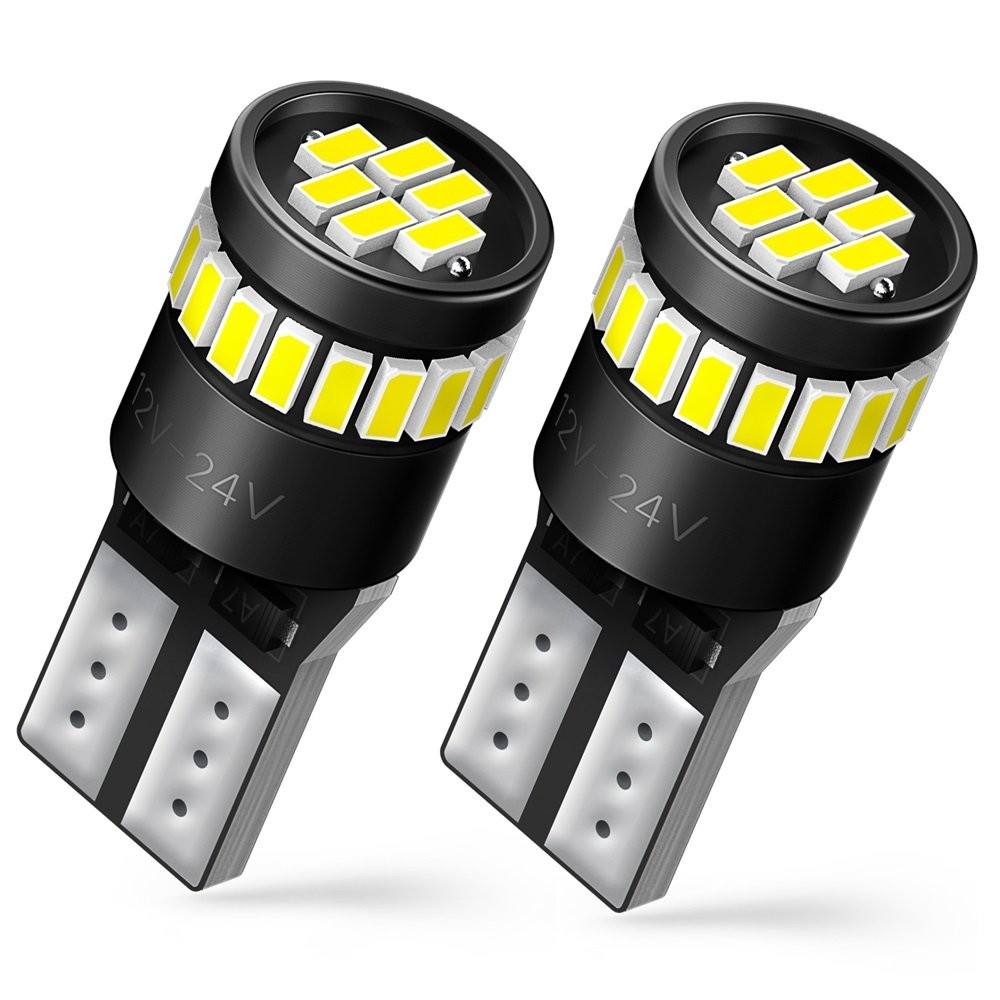 White T10 194 168 W5W 24SMD LED License Plate Inside Light Bulb Kit 6000K 2-20X