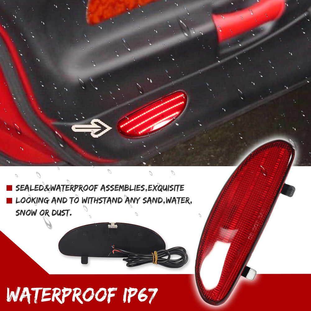 Fit Chevrolet Corvette C5 1997-2004 Inner Red LED Door Panel Reflector 10295148
