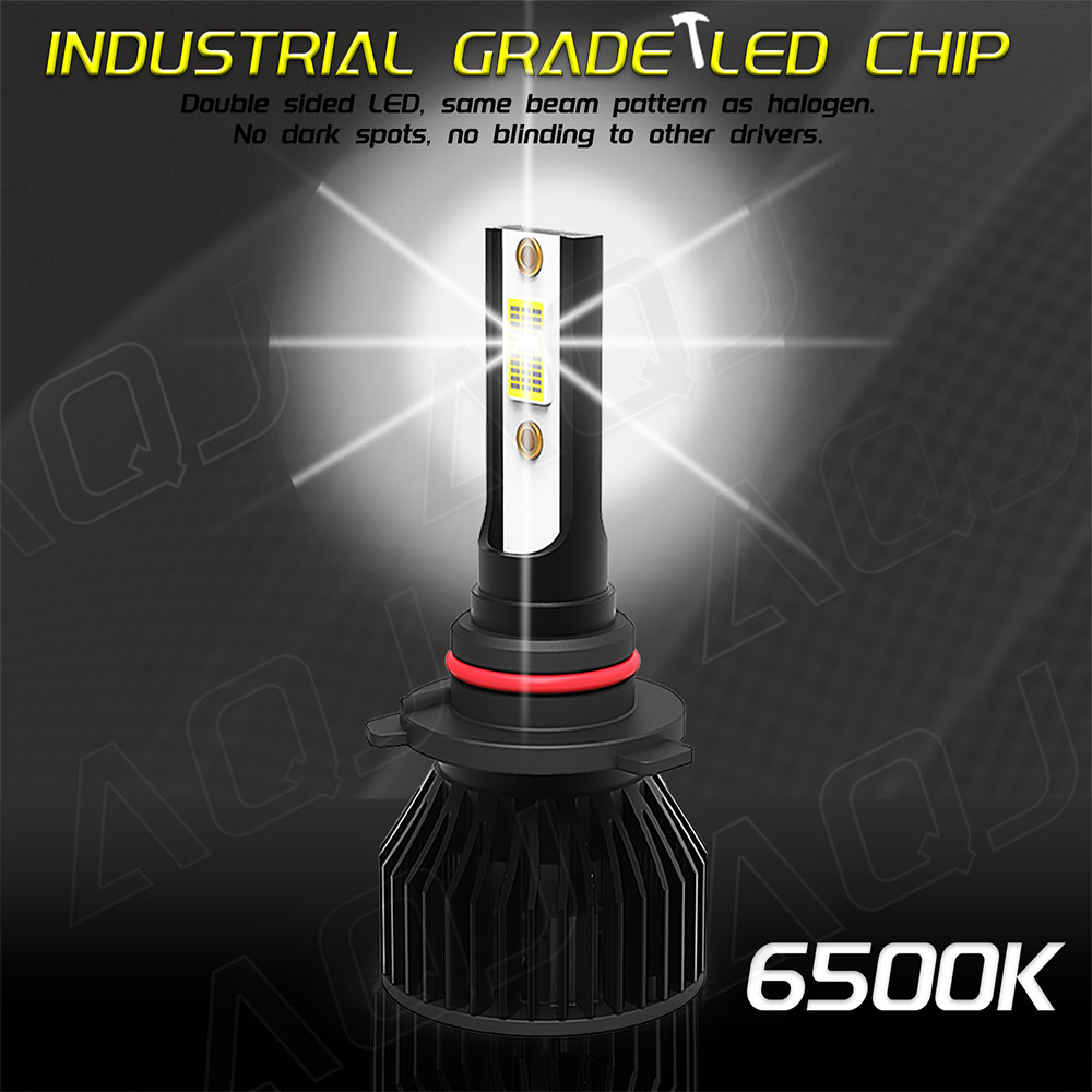 2pcs LED Headlight Kit 9006 HB4 HB4U 6000K 100W 15000LM low Beam Fog Bulbs Pair