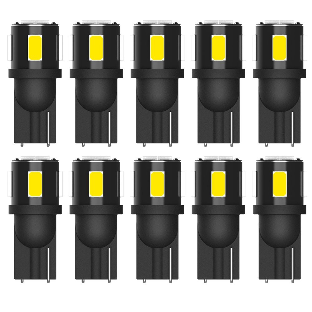 10-100 White T10 5630SMD LED Bulb W5W 194 168 2825 Interior Light for Pickup SUV