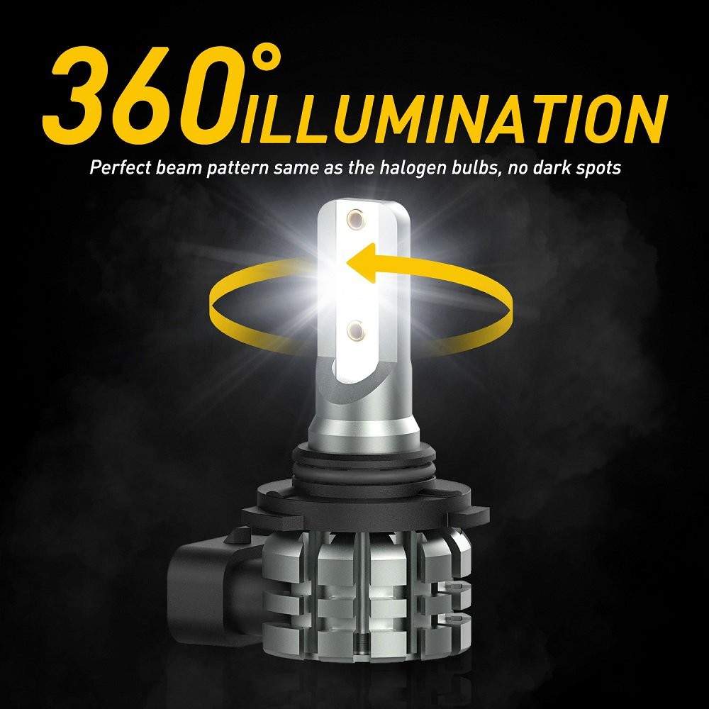 Plug & Play White HB4 9006 LED Fog Light Bulbs DRL CANbus Error Free 2400LM USA