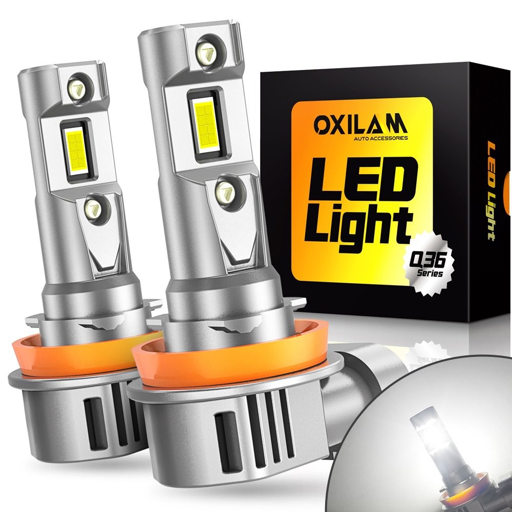 2X LED Headlight H11 High Beam Low Beam Bulb Super Bright 6500K Xenon White EAAE