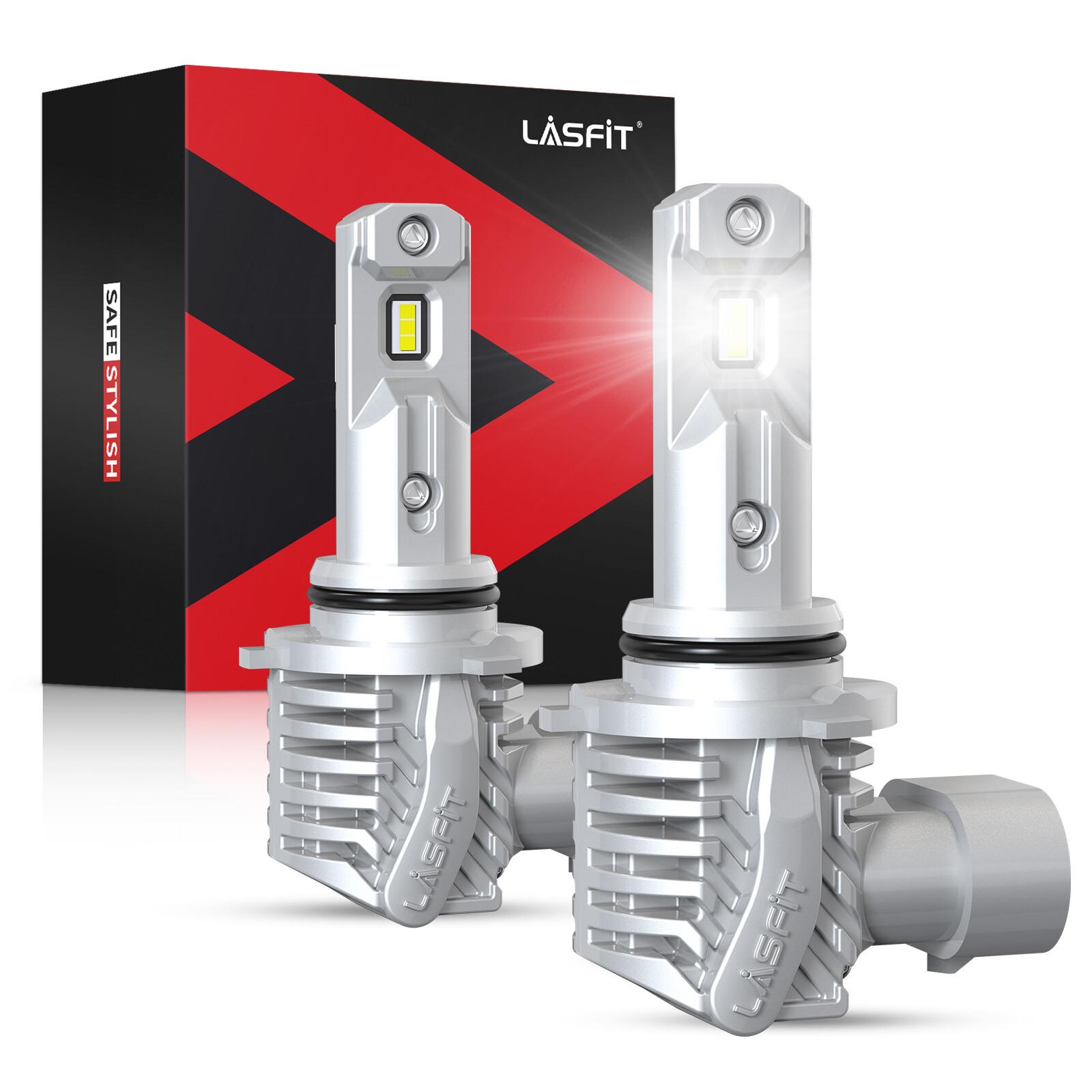 LASFIT 9005 HB3 LED High Beam Headlight Bulbs Conversion Kit Super Bright White