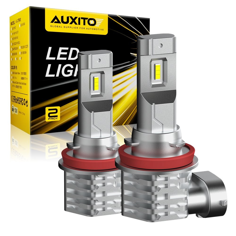 AUXITO H11 H8 H9 LED Headlight High Low Beam Bulb Super Bright 6500K White 2-20X