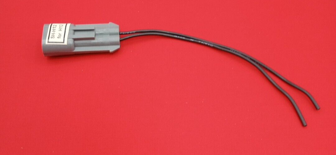 (1) H12 GRAY COLOR Fog Light Bulb Socket Female Connector wire Pigtail harness