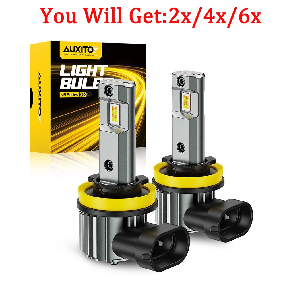 H11/H8 LED Headlight Super Bright Bulb White Yellow High/Low Beam 50000LM 2-6X