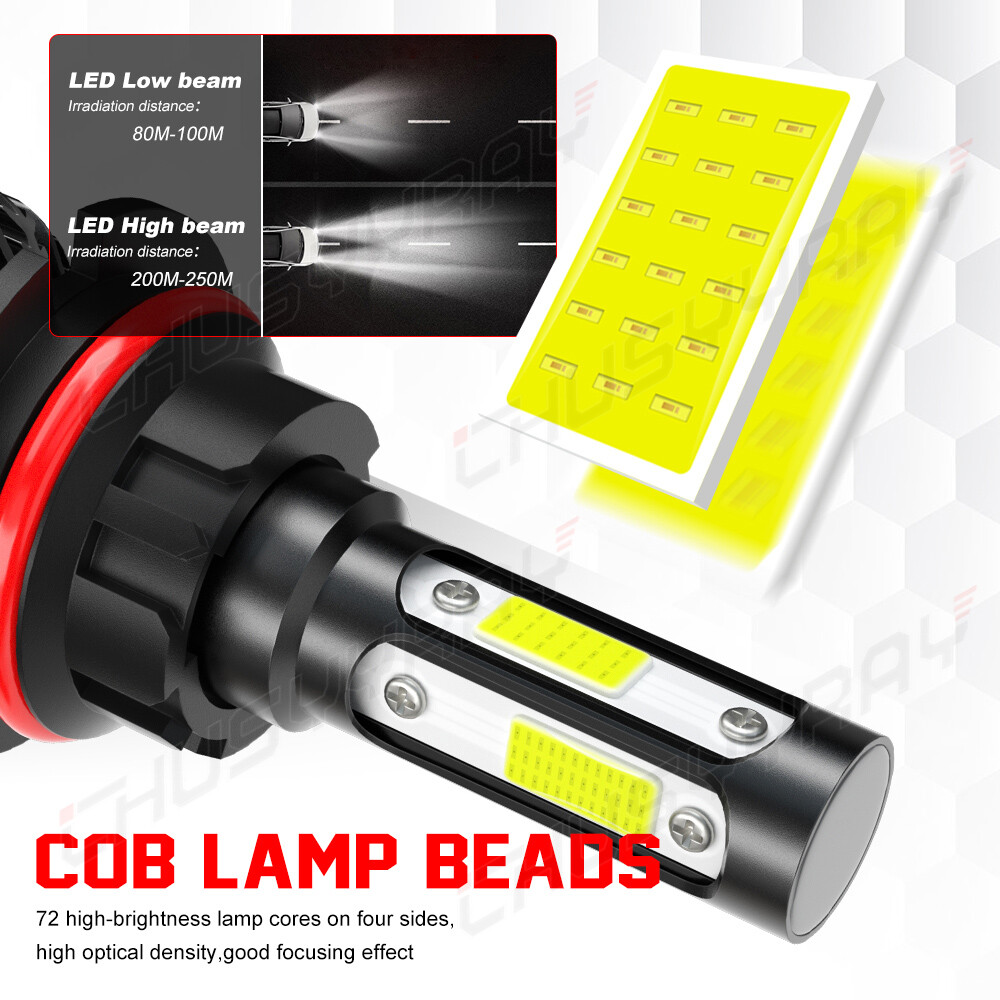 Fit 2005-2019 Nissan Frontier LED Headlight Kit 9007 HB5 6000K White Hi/Low Bulb