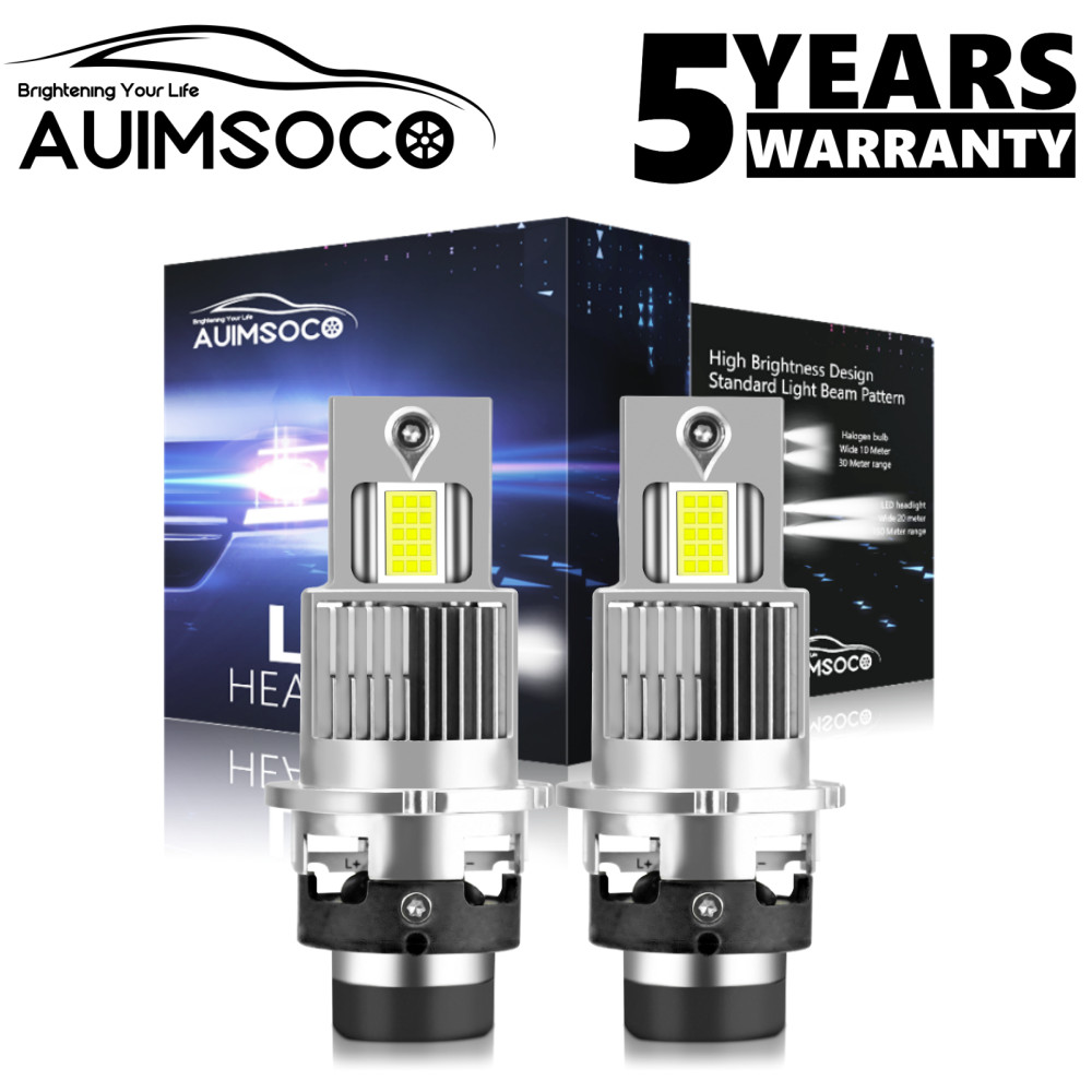 D2S D2R LED Headlight Super Bright Bulbs Kit 12000K White 330000LM HIGH/LOW BEAM
