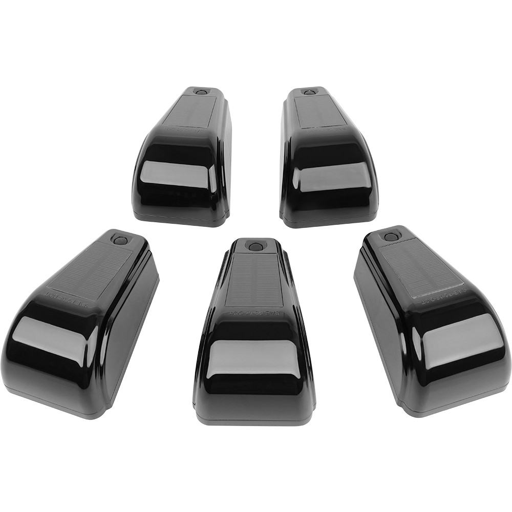 5X LED Cab Lights Solar Powered Wireless Amber Marker For Peterbilt 326 379 389