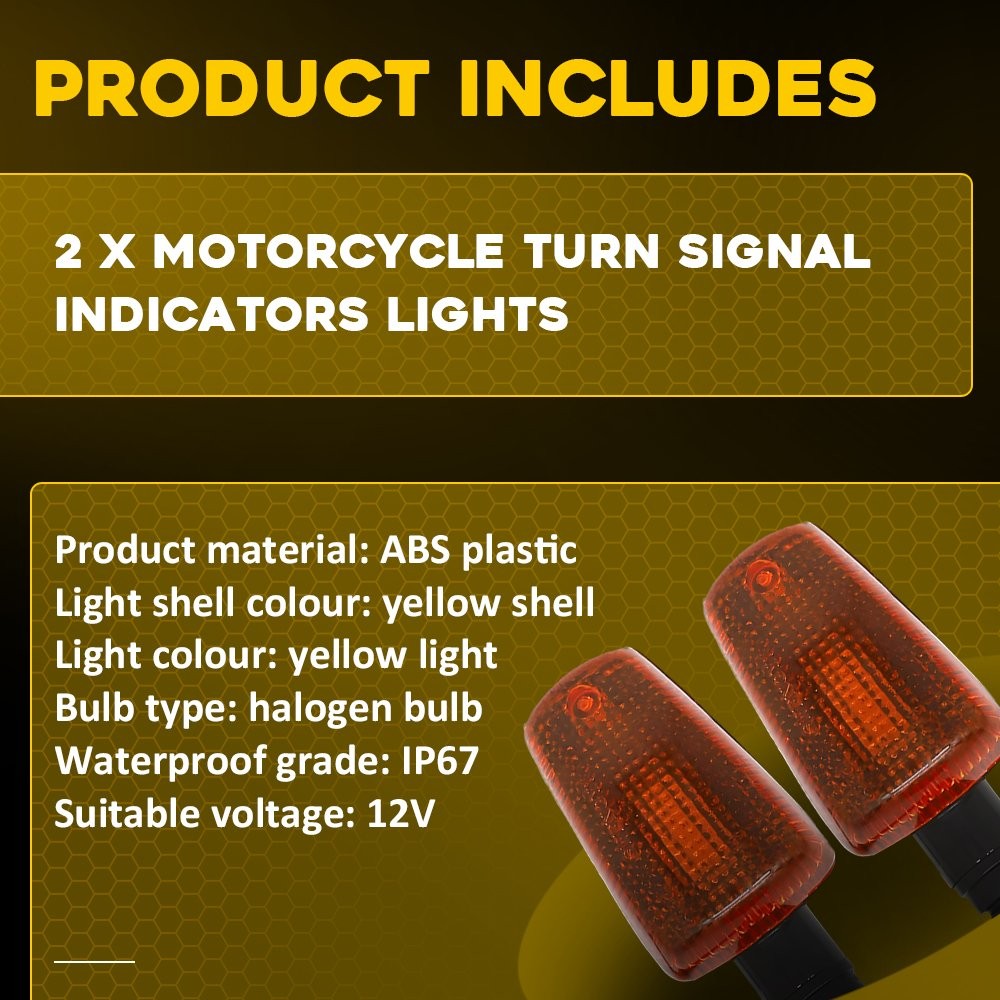 2-20 Turn Signal Indicator Blinker Light Front/Rear for Yamaha TW200 XT225 XT250