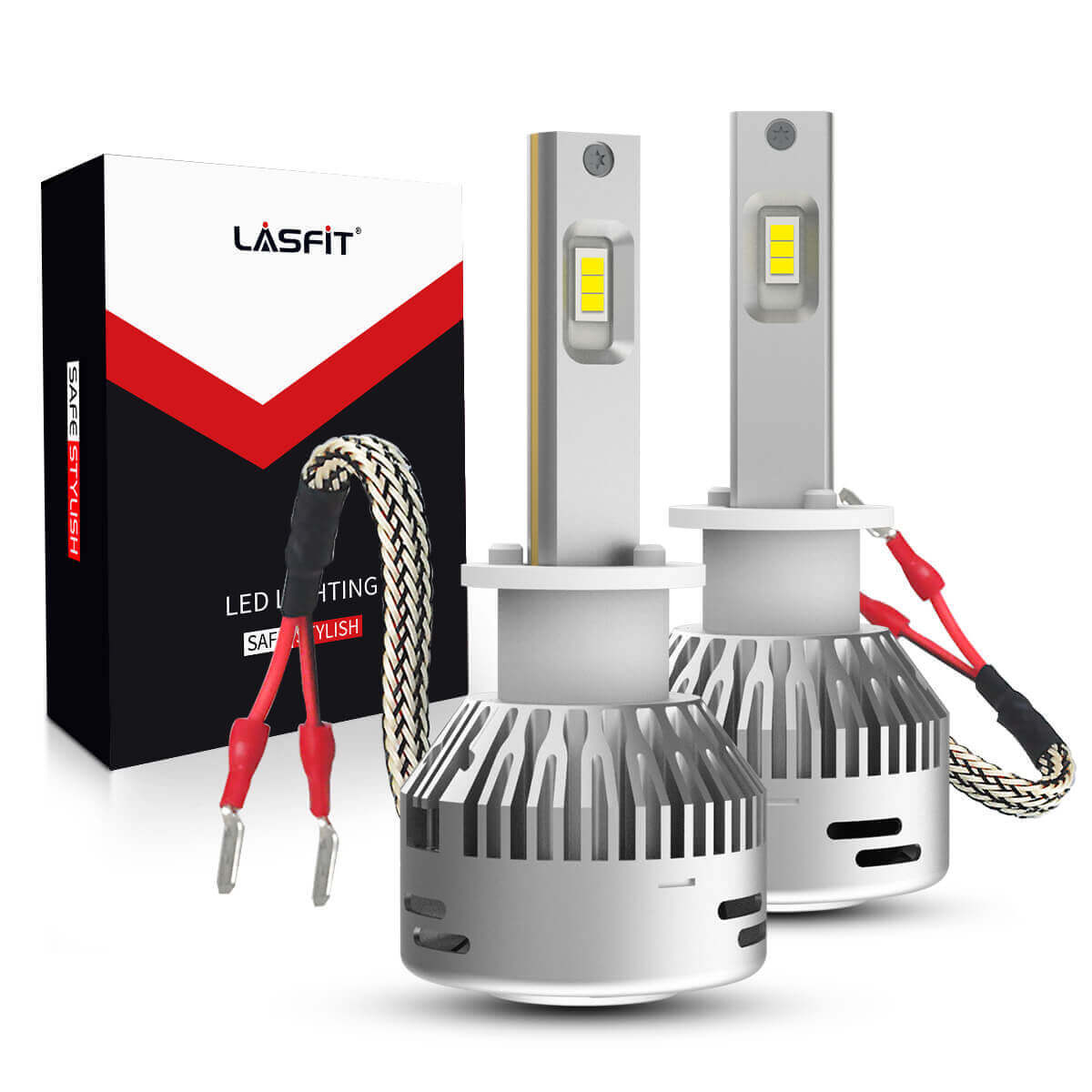 LASFIT LAplus Series H1 LED Headlight Super Bright 60W 6000LM Conversion Kit 2X
