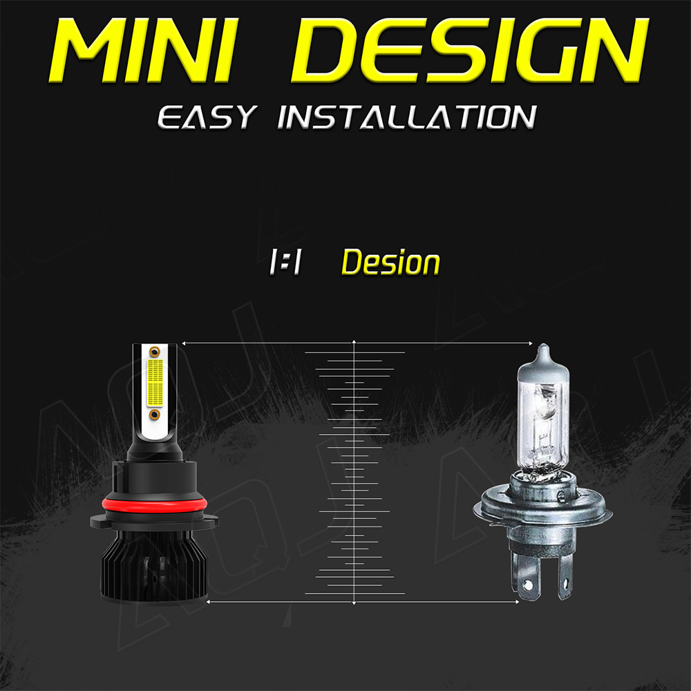 9007 HB5 Combo LED Headlight High / Low Beam Bulbs Perfect Beam 6000K White