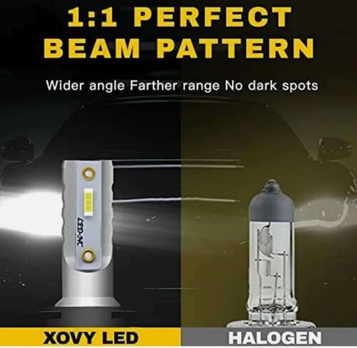 H11/H8/H9 LED Headlight Bulbs XOVY 300% Brighter Wireless Low Beam/Fog Light …