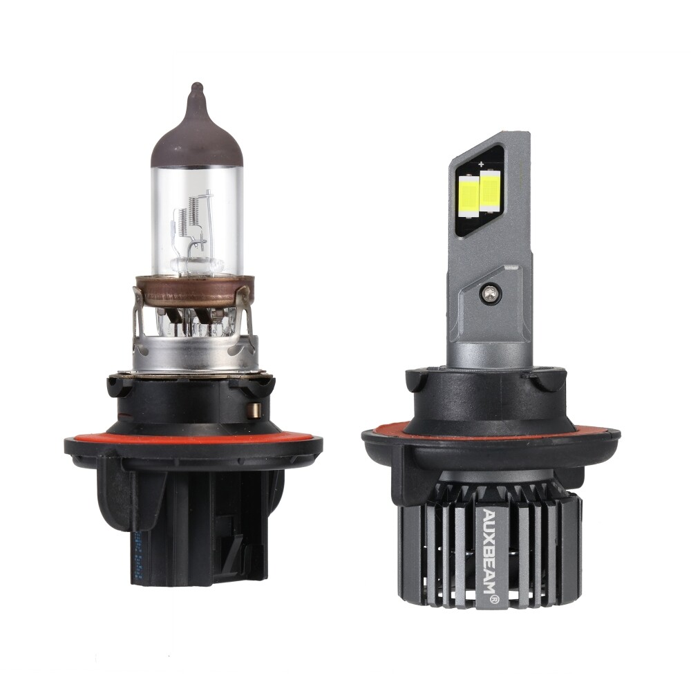 AUXBEAM H13 H10 9140 LED Headlights Hi/Lo Beam 1:1 Size High Power Super Bright