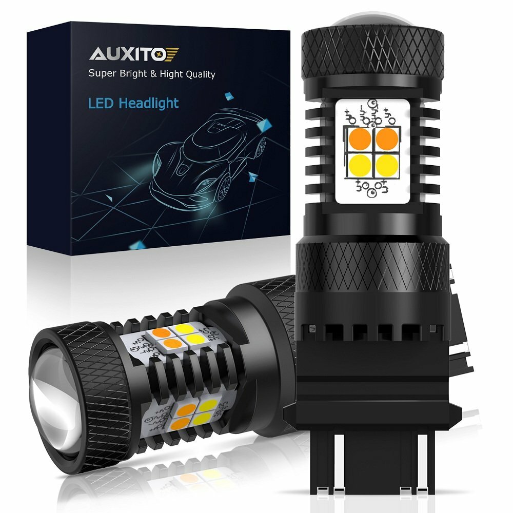Error Free 3157/3457 Switchback White/Amber 16SMD LED Turn Signal Parking Bulbs