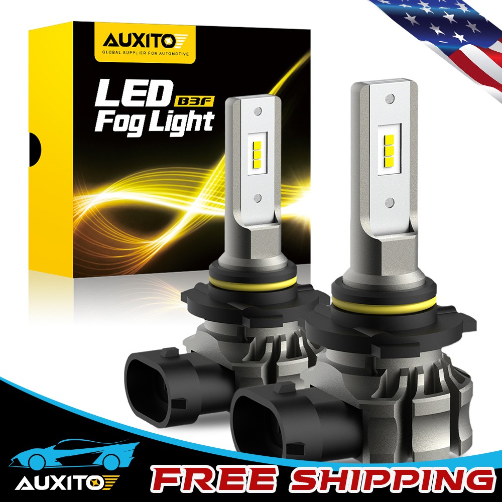 White 6500K LED H10 9145 9040 Fog Light Daytime Bulbs Running Light DRL 2400LM