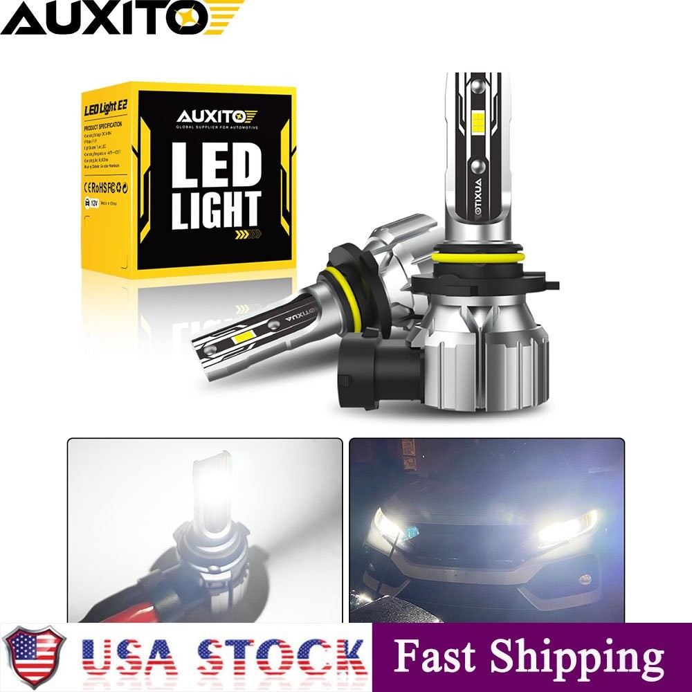 AUXITO 9006 LED Headlight Kit Low Beam Bulbs Super Bright 6500K White 20000LM