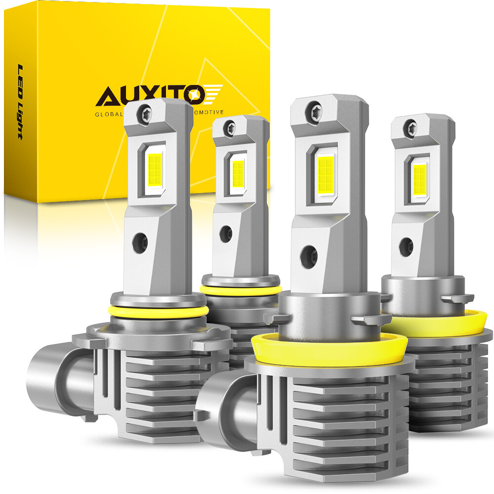 Auxito 9005 + H11 Combo LED Headlight 120W 80000LM High/Low Beam 6500K Bulbs Kit