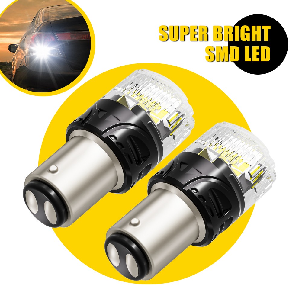 CANBUS 1157 LED Bulbs White with Built-in Resistor 2057 2357 7528 3496 BAY15D