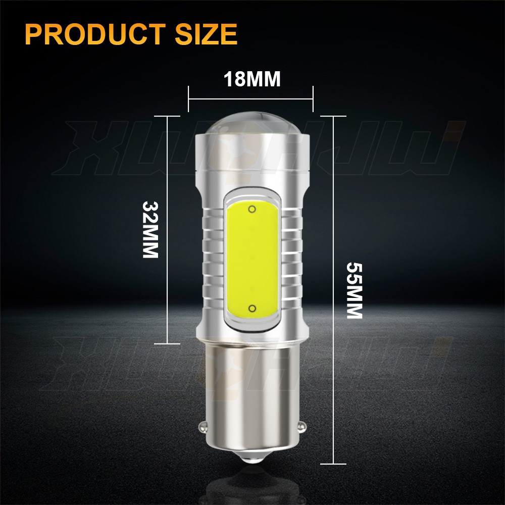2x Super Bright White 1156 RV Trailer 13-SMD LED 1141 Interior Light Bulbs Lamp