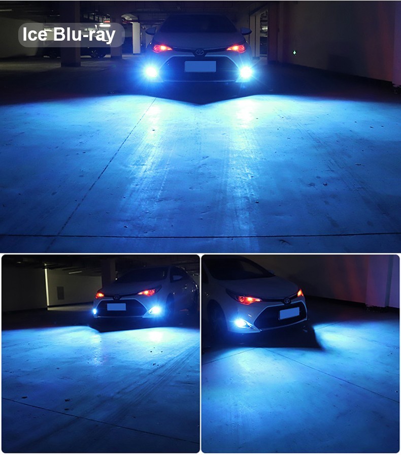 Auto H11 LED Ice Blue Laser Headlight Bulbs Projector Low Beam Fog Lights 10000k