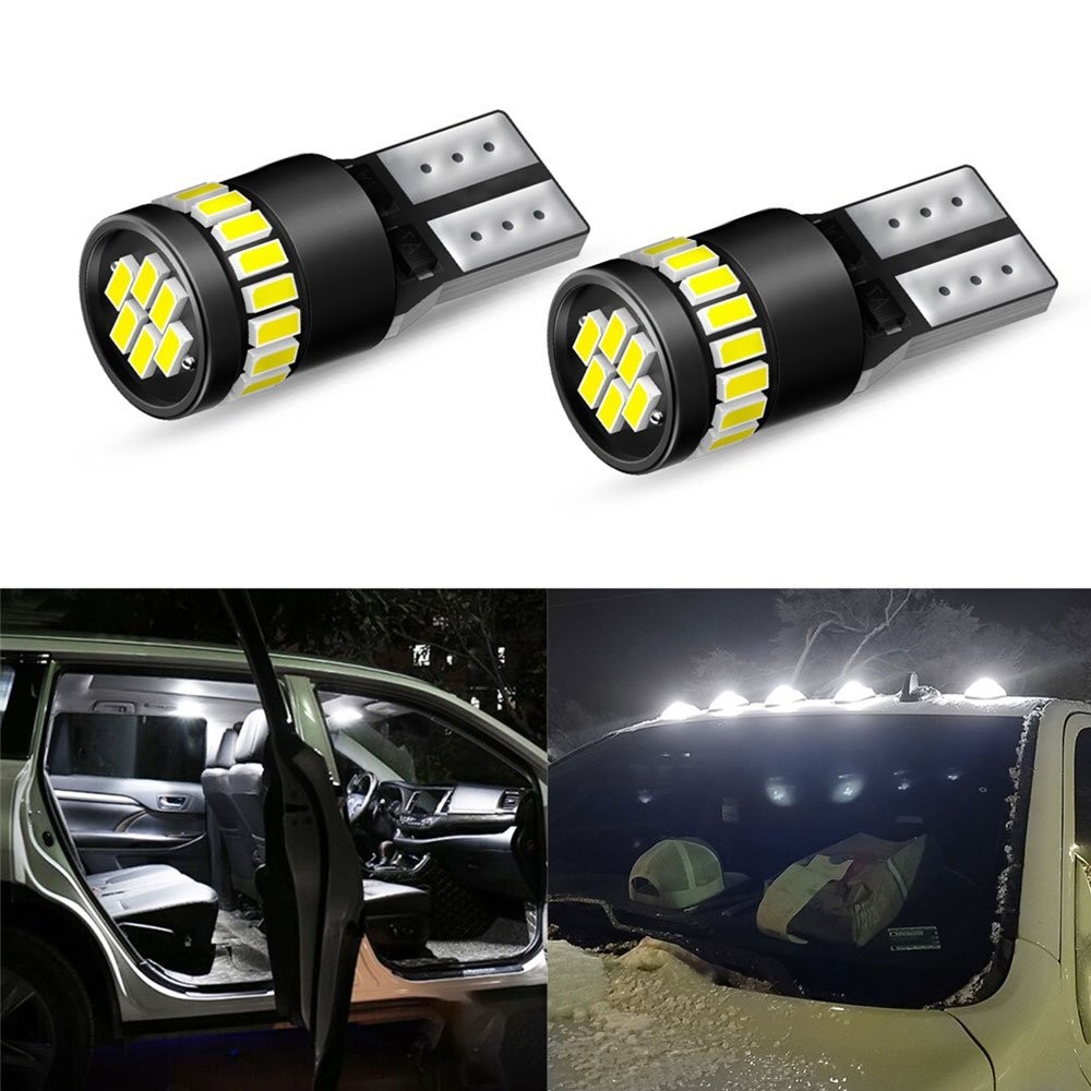 Canbus T10 LED License Plate Light Bulb 168 Lamp 194 2825 2821 Super White 6000K