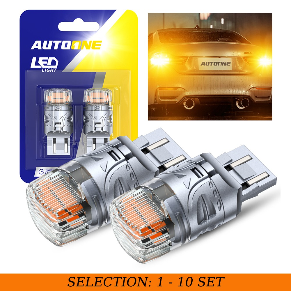 2-20 7443 7440 LED Turn Signal Light Bulbs Golden Yellow 360° Lighting Plug&Play