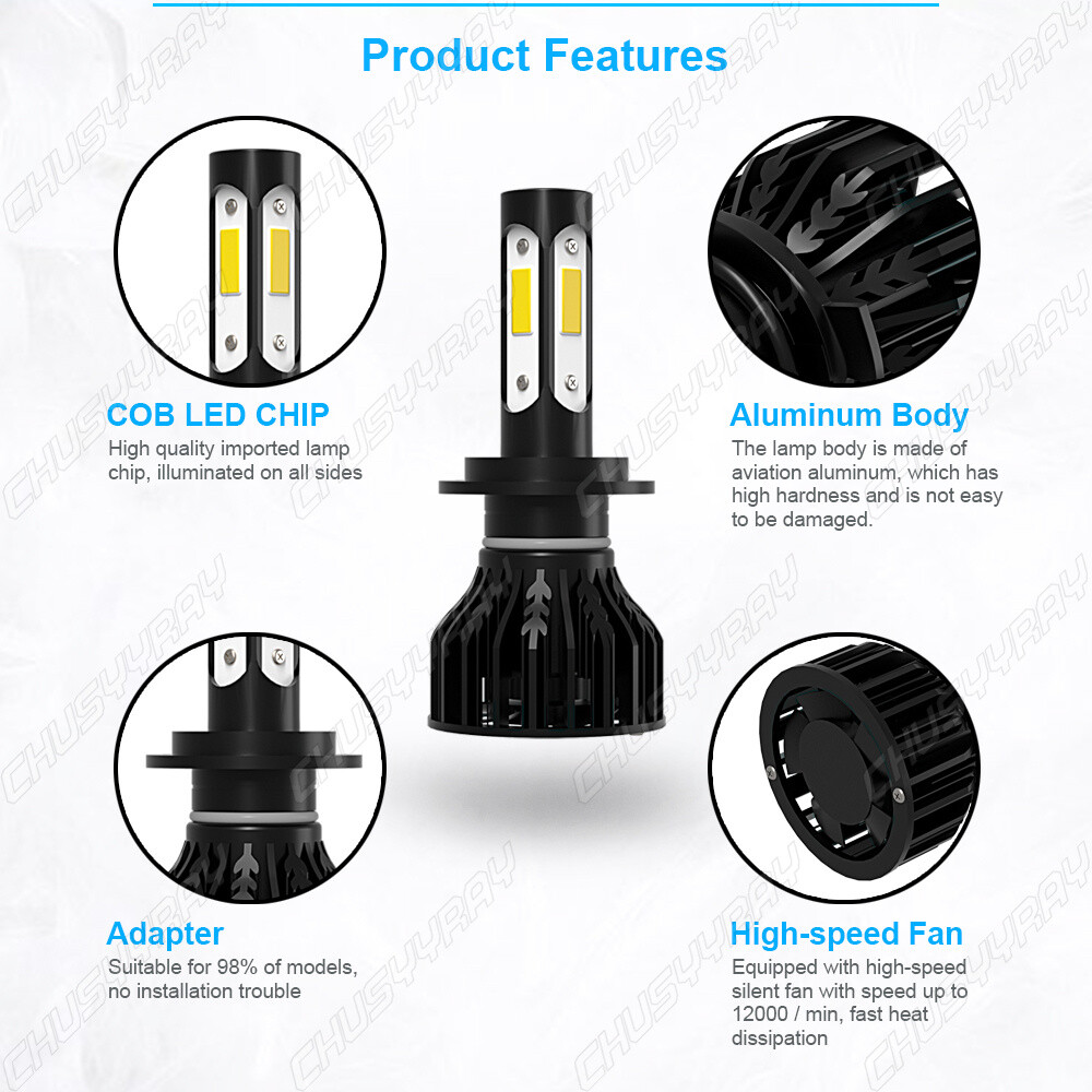 White/Yellow LED Bulbs For 2012-2017 Hyundai Veloster Headlight Fog Light Kit 6X