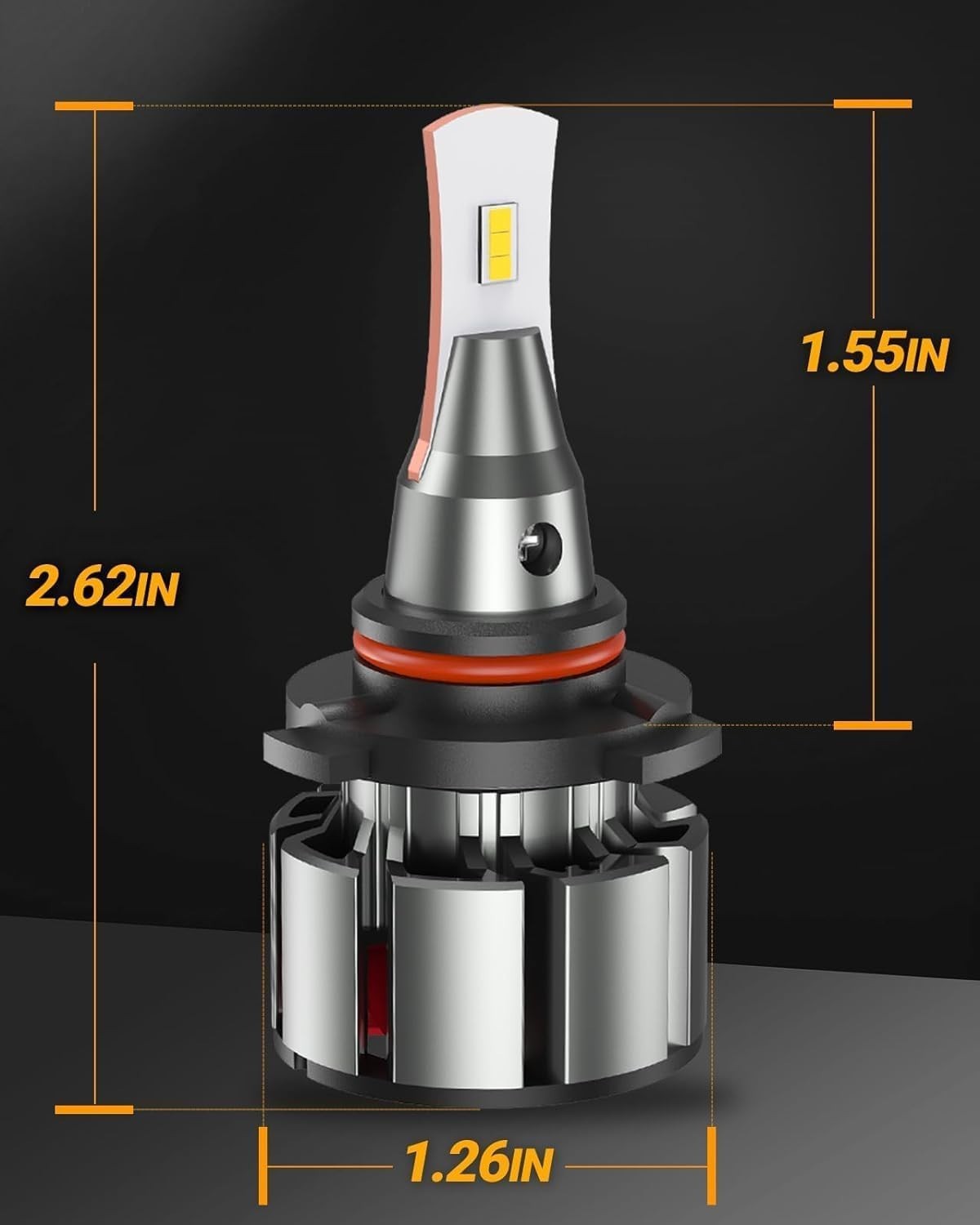9005 H11 LED Bulbs Combo 6000K Cool White 72000LM Fog Light Powersports