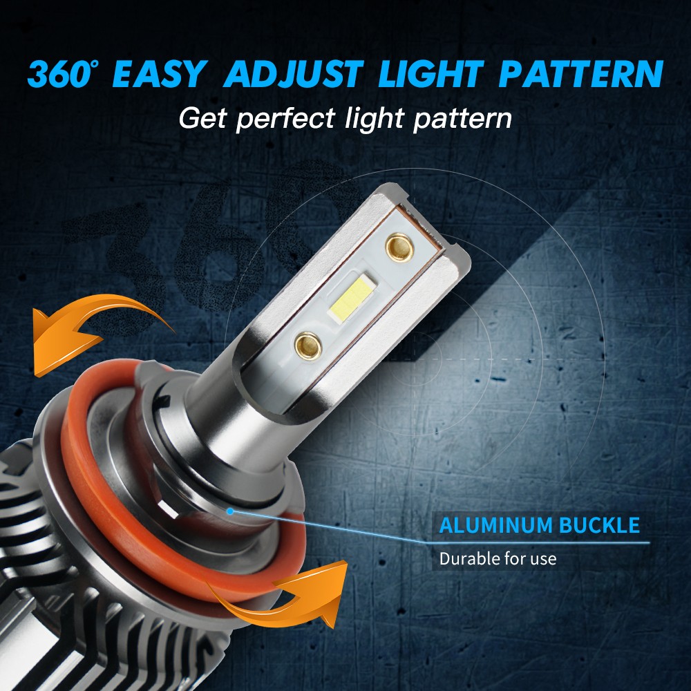 H8 H11 LED Headlight Bulbs Kit 6000K for Subaru Impreza 2008-2023 Bright White
