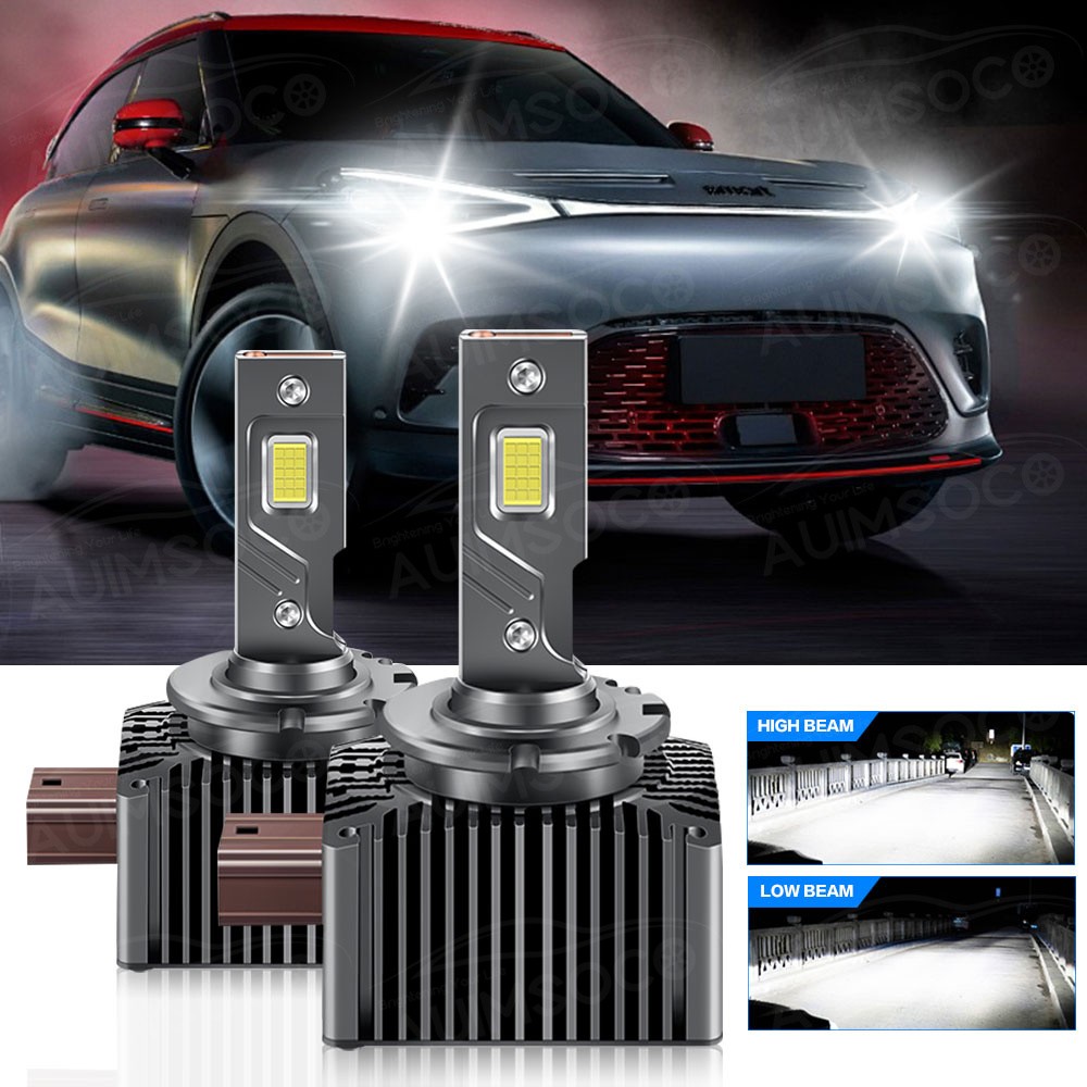 For Dodge Charger 2009-2010 LED Headlight HID Replace Bulbs Hi&Lo Beam 72000LM