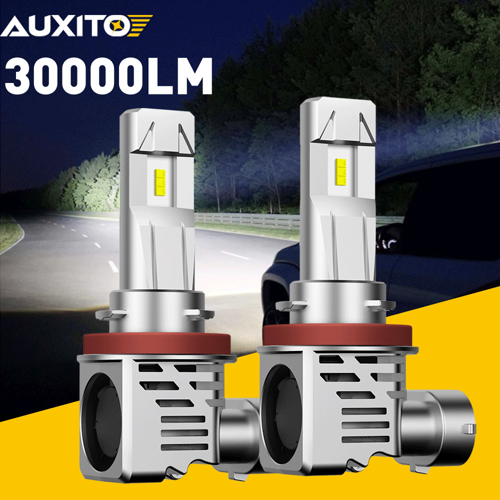 Auxito LED Headlight H11 Low Beam Bulb Canbus Kit 30000LM 6500K Ultra Bright 2PC