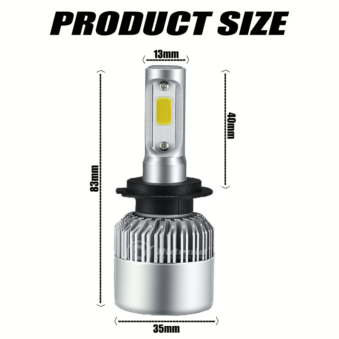 For VW Jetta Passat Golf H7+H7 LED Headlight Bulb Kit High Low Beam 600W 60000LM