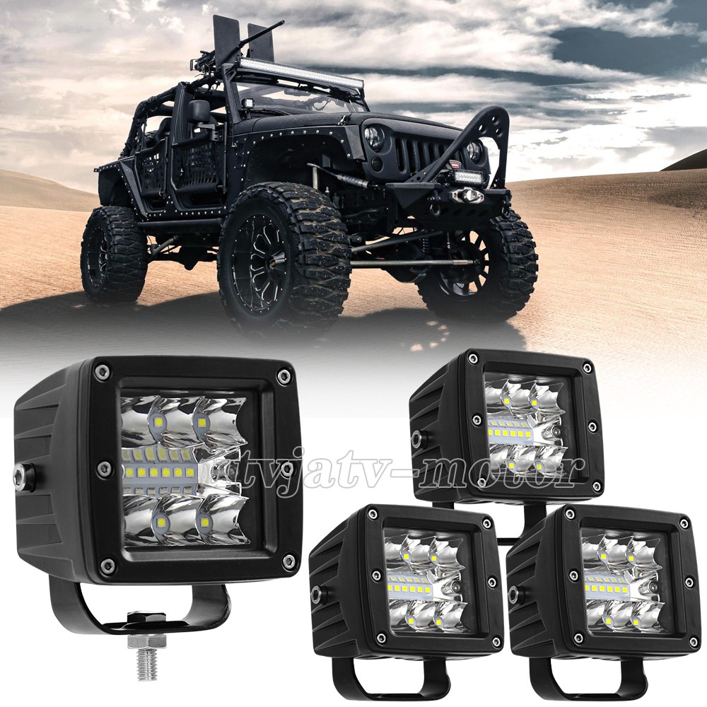3″ Inch LED Work Light Cube Pods Spot Flood OffRoad Lights Truck Driving FOG