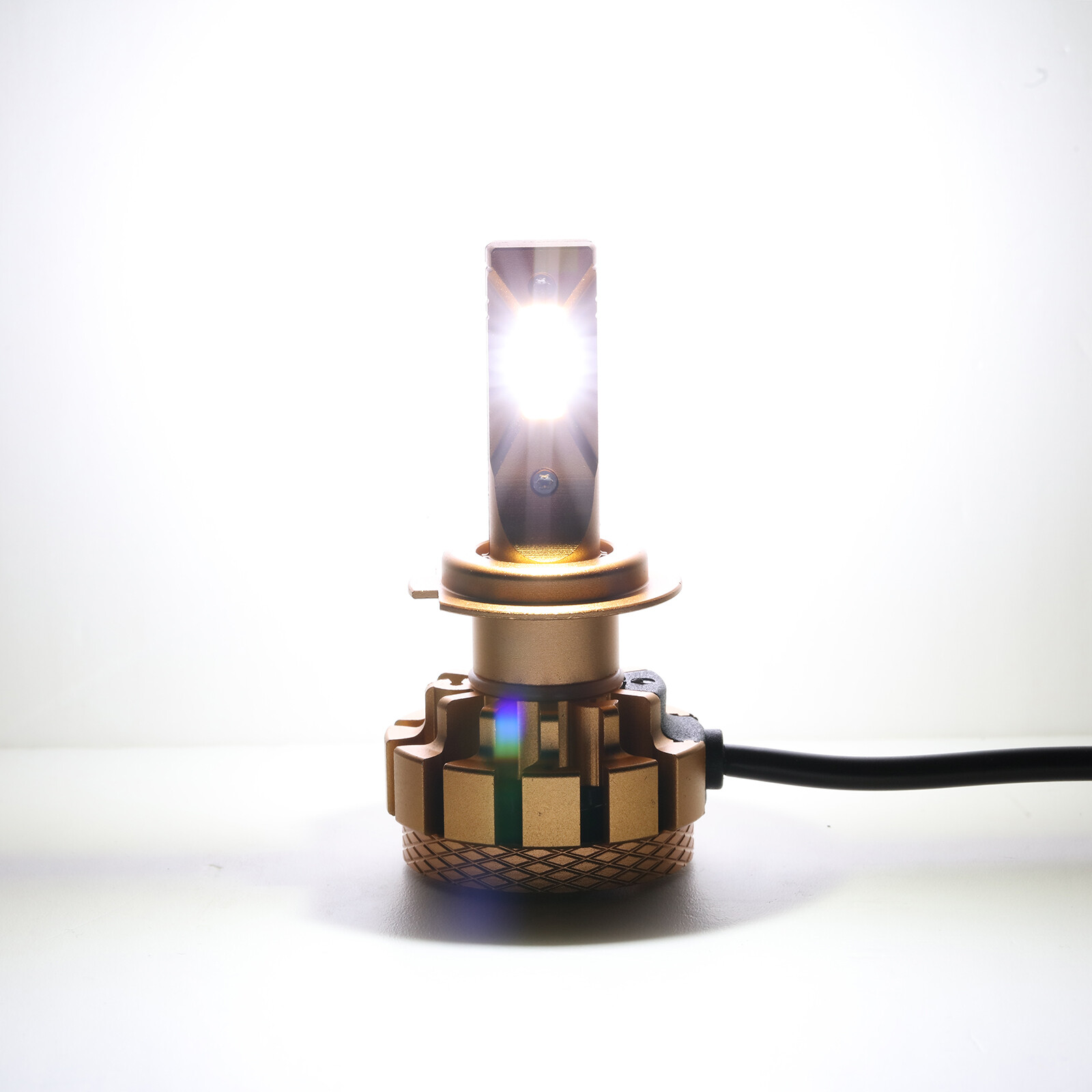 AUXBEAM H7 LED Headlight Bulbs High/Low Beam 6000K 18000LM Super Bright CANbus