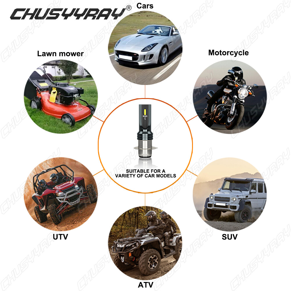 Headlight For Yamaha YFZ450 2004 2005 2006 2007 2008 2009 6000K 100W LED Bulbs