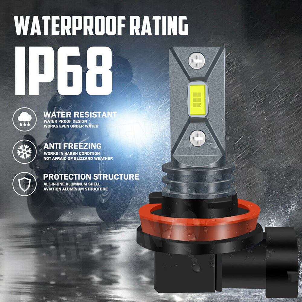 H11 LED Headlight Super Bright Bulbs Kit 8000K White 330000LM High/Low Beam kit