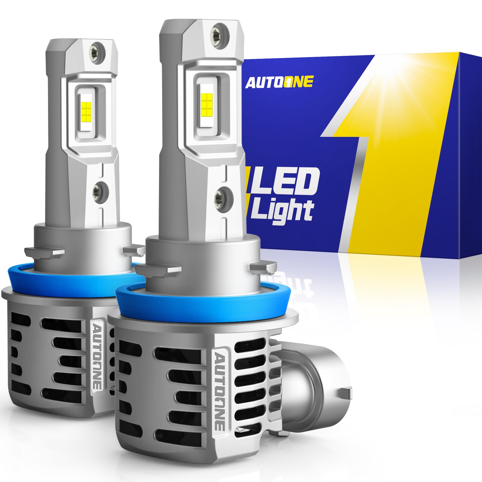 2x H8/H9/H11 LED Headlight Bulb Conversion Kit Low Beam 6500K White Super Bright