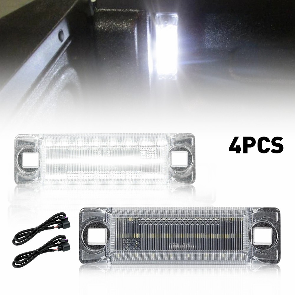 2PCS White LED Cargo Lights w/ Wiring 5182673AA Fit For 2016-2018 Dodge RAM 2500