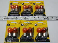 2 EACH GE Amber 1157NA 12V Turn Signal Bulbs NEW USA OR EUROPE MADE SEE NOTES