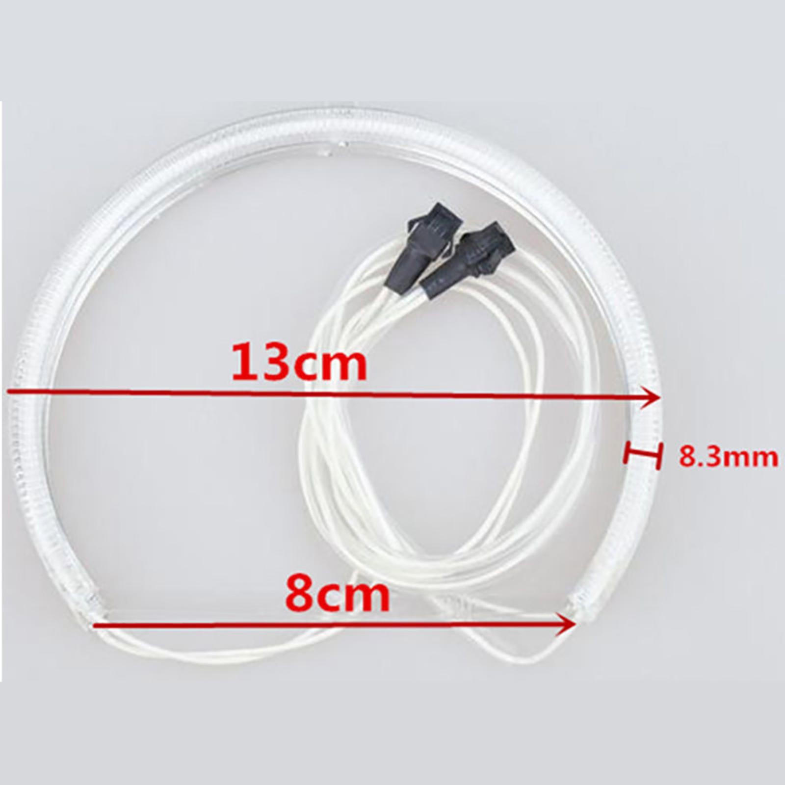 LED Xenon White Headlight SMD Angel Eyes Halo Rings For BMW E39 E46 3 5 Series