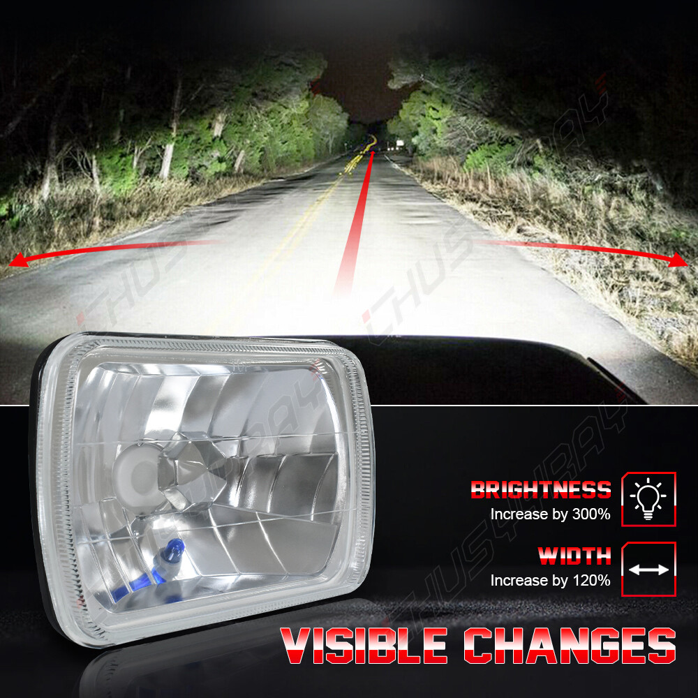 Pair For Sterling Truck 5×7“ 7“x6″ Commercial Truck LED Headlight Hi/Lo Beam