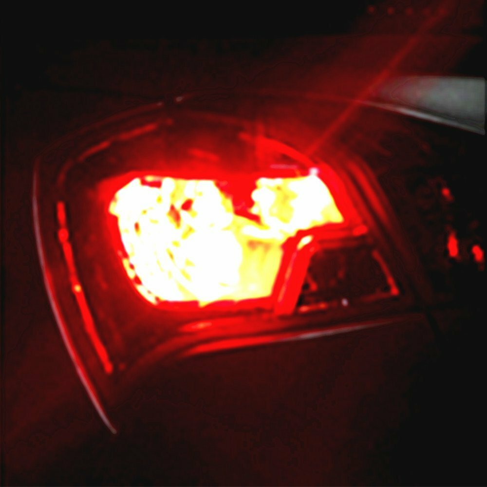 Alla Lighting Legal 1157 Red Flash Strobe Brake Light Bulb Dual Contact Filament