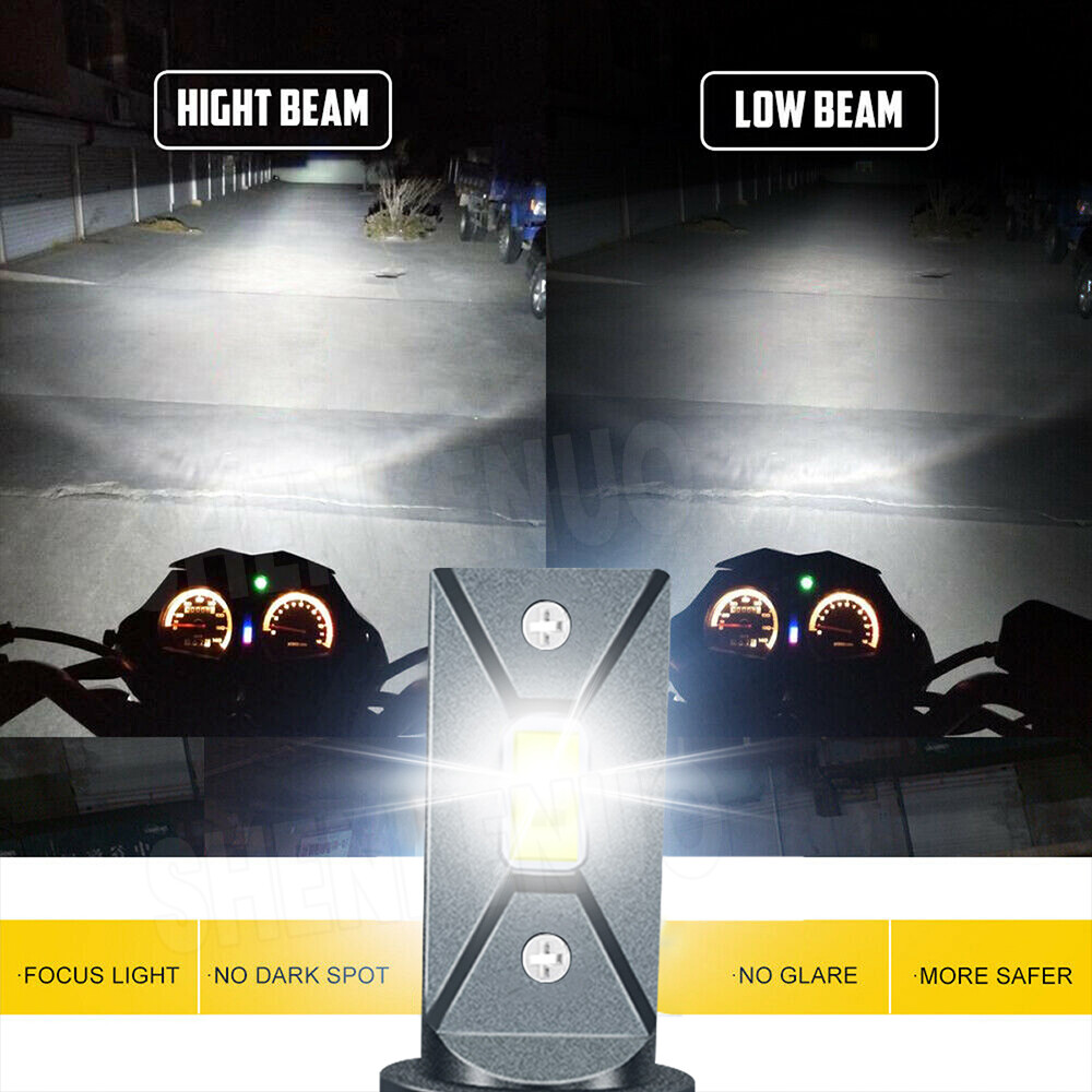 For Yamaha YZF-R6 2003-15 YZF-R1 2006-16 – 2x LED Headlight H7 Bulbs White 6000K