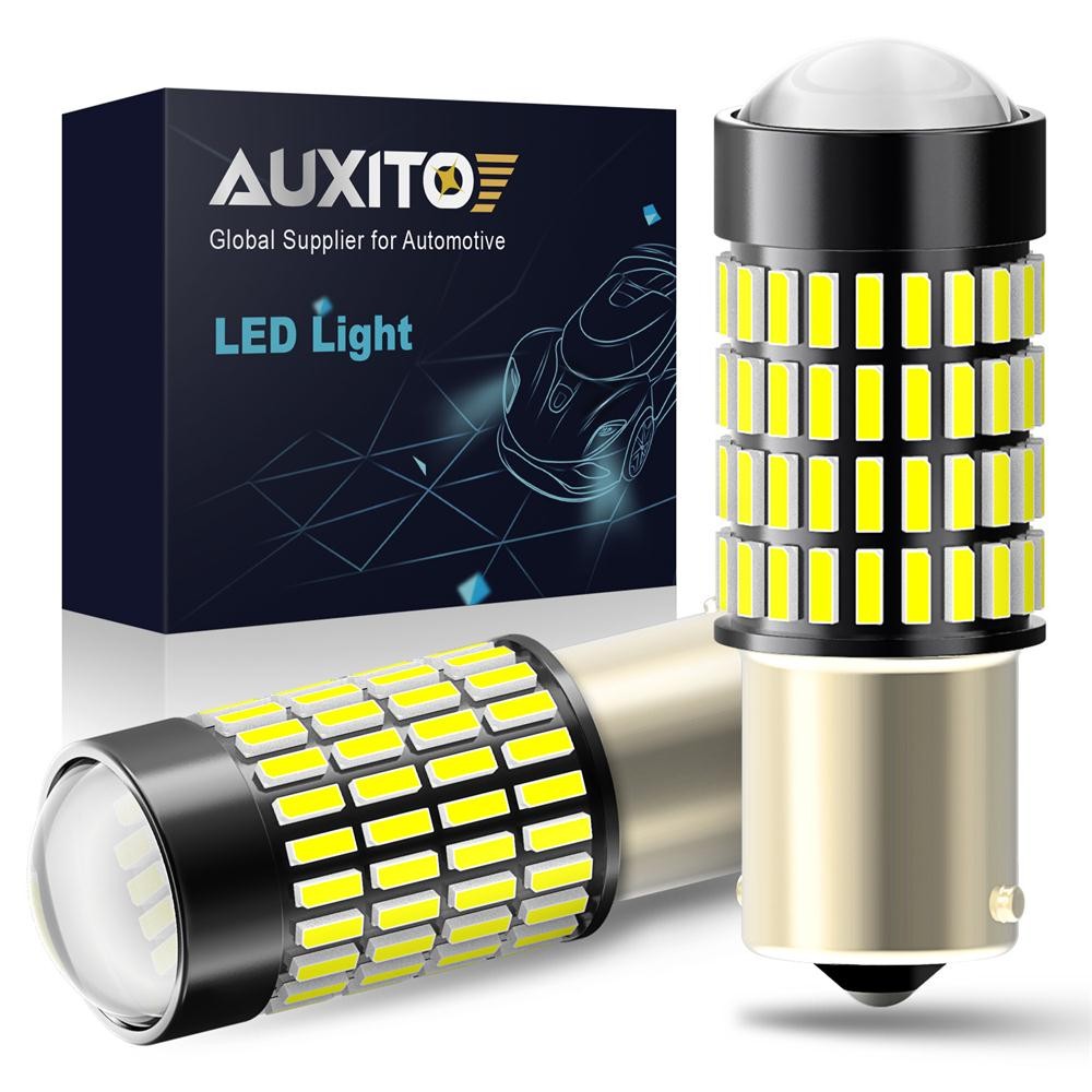 2xAUXITO 1156 7506 LED Backup Reverse Light Bulbs 6000K Super White Bright BA15s
