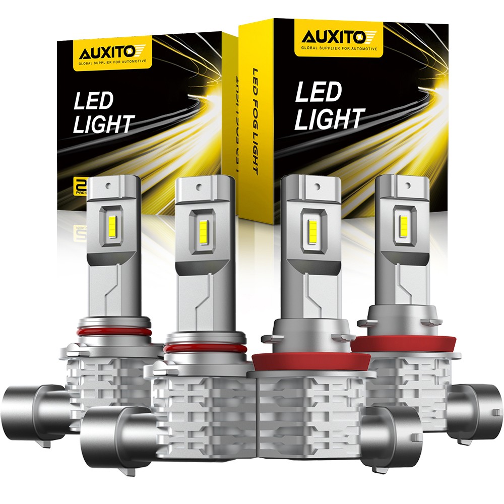 AUXITO 9005 H11 LED Combo Headlight Bulbs 720000LM High/Low Beam 6000K White M4