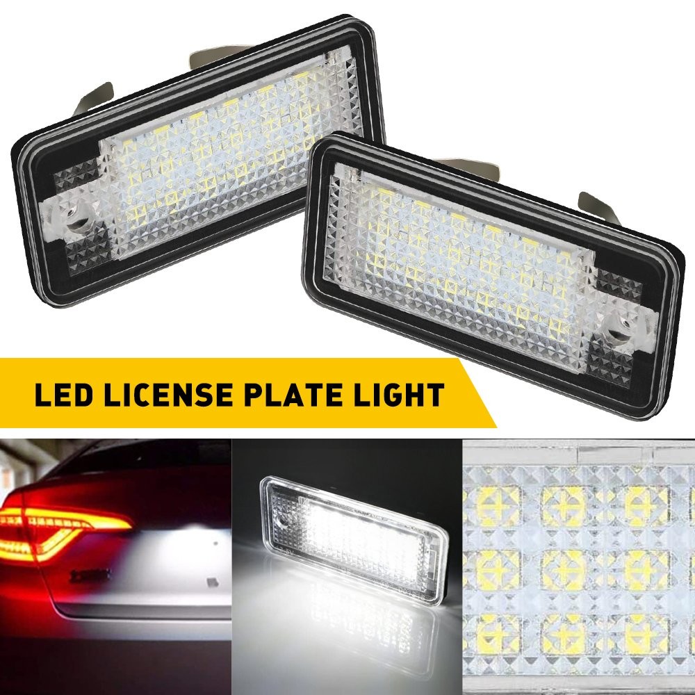 For Audi A3/S3 A4/S4/B6 S6 Q7 A8/S8D3 License LED Plate White Light X2 800LM US